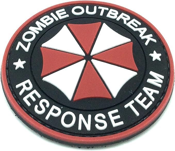 Zombie Outbreak Response Team Umbrella Emblem PVC Tactical Airsoft Paintball Patch