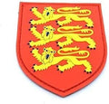 England Three Lions Royal Coat Of Arms Crest Flag Airsoft Paintball PVC Morale Patch