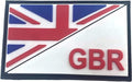 Great Britain Diagonal GBR Flag Tactical PVC Airsoft Paintball Cosplay Team Patch