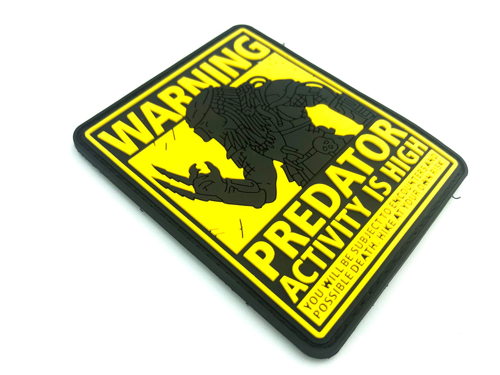 Predator Activity is High Airsoft Paintball PVC Morale Cosplay Patch