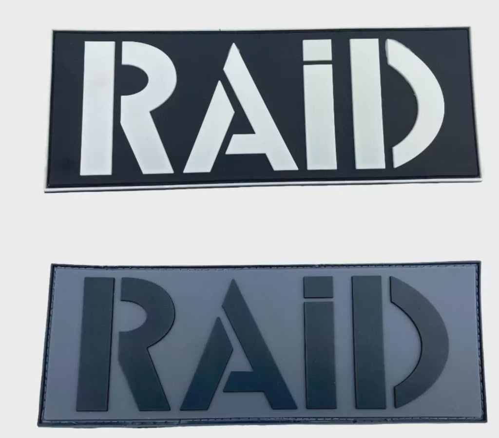 Raid French Police Large Back Molle 8' x 3' Airsoft Paintball PVC Cosplay Patch