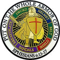 Put on the Whole Armor of God PVC Airsoft Paintball Cosplay Morale Patch
