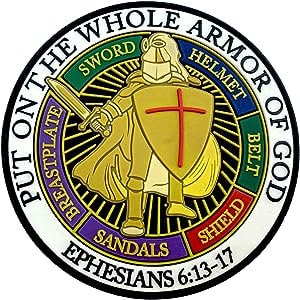 Put on the Whole Armor of God PVC Airsoft Paintball Cosplay Morale Patch