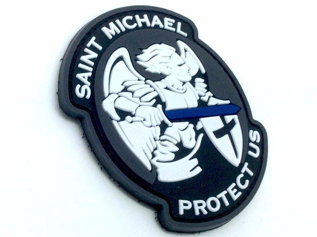 Saint Michael Protect Us Crusader Knights Templar PVC Airsoft Paintball Morale Patch