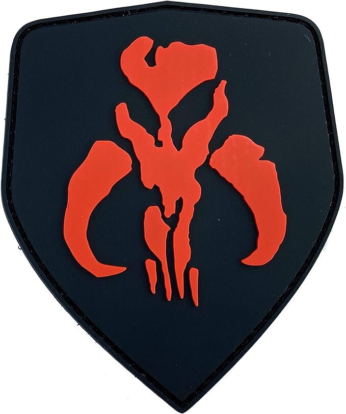 Bounty Hunter Boba Fett Bantha Skull Cosplay Airsoft PVC Fan Morale Patch