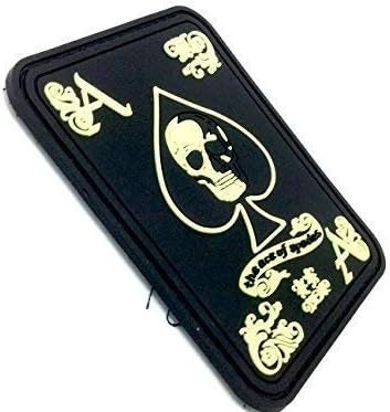 Ace Of Spades Biker Airsoft Paintball PVC Morale Patch