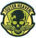 Outer Heaven Skull Wings Yellow PVC Airsoft Paintball Cosplay Patch
