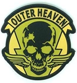 Outer Heaven Skull Wings Yellow PVC Airsoft Paintball Cosplay Patch