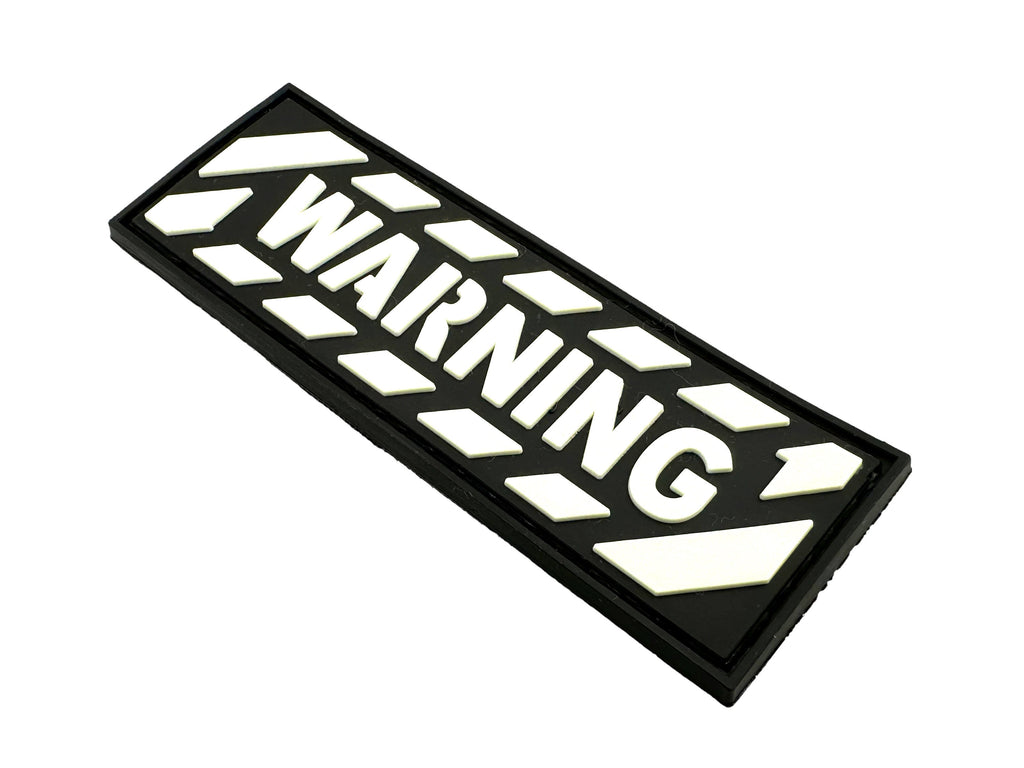 Warning Tactical Airsoft Paintball PVC Morale Patch