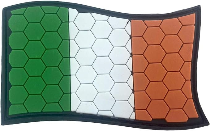Ireland Irish Honeycomb Flag Airsoft PVC Morale Cosplay Team Patch
