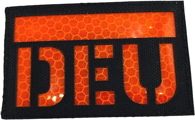 DEU Deutschland Camouflage Reflective Tactical Laser Cut Airsoft Paintball Field Patch