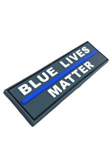 Blue Lives Matter Police Tribute Memorial Tactical Airsoft Paintball PVC Morale Cosplay Patch