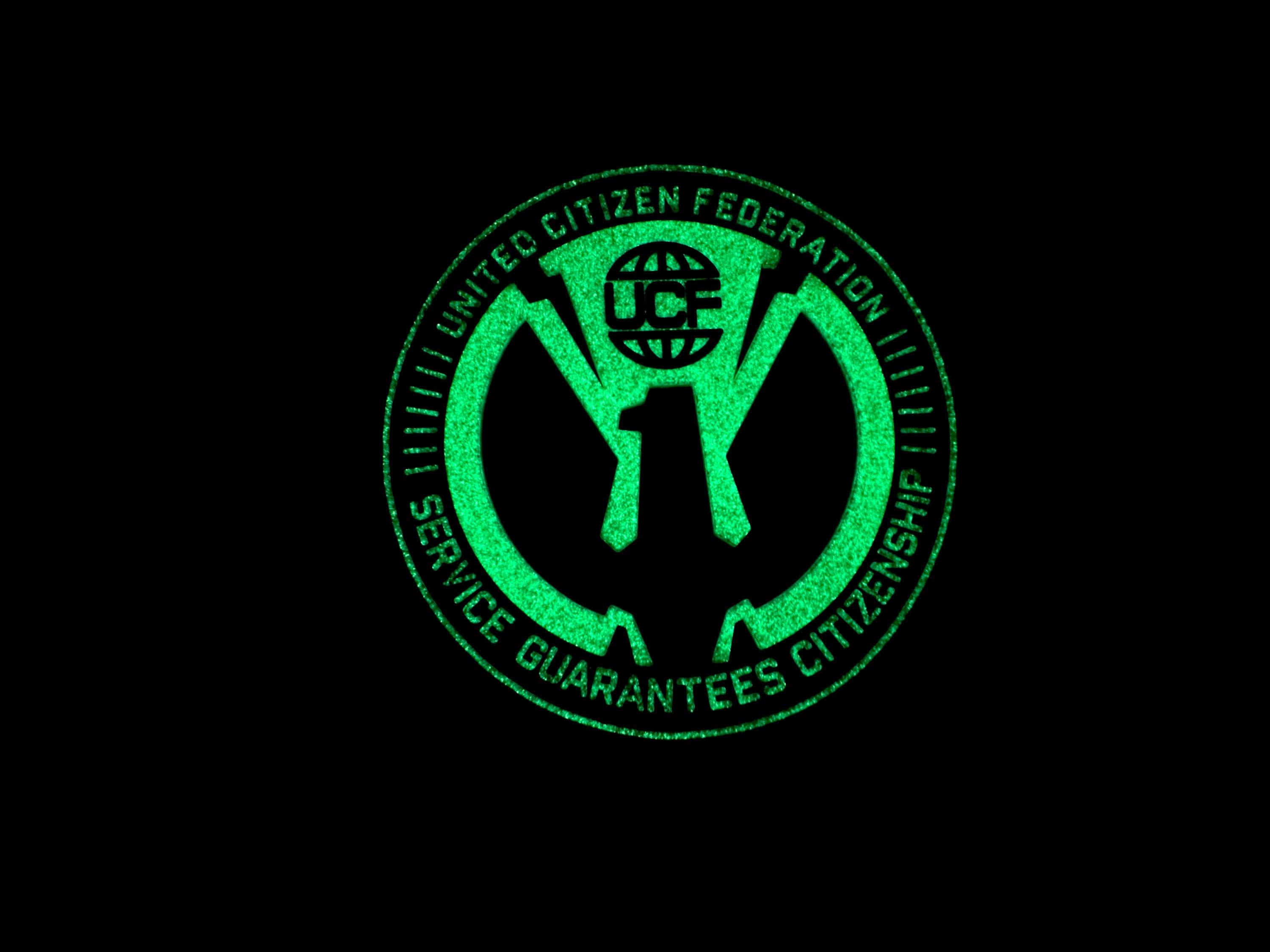 United Citizen Federation Starship Troopers Airsoft PVC Morale Cosplay Patch