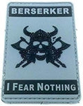 Berserker - I Fear Nothing Viking Norse Cosplay PVC Airsoft Paintball Morale Patch