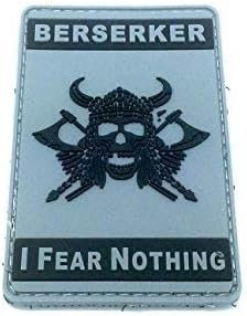 Berserker - I Fear Nothing Viking Norse Cosplay PVC Airsoft Paintball Morale Patch