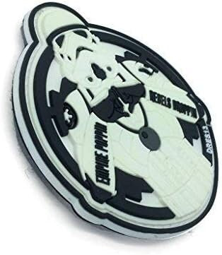 Empire Poppin Rebels Droppin Stormtrooper Glow In The Dark Tactical Cosplay Airsoft PVC Fan Morale Sci Fi Patch
