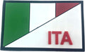 Italy Italian Diagonal ITA Flag Tactical PVC Airsoft Paintball Cosplay Team Patch