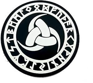 The Triple Horn of Odin The Horn Triskelion Norse Rune Viking PVC Airsoft Paintball Morale Patch