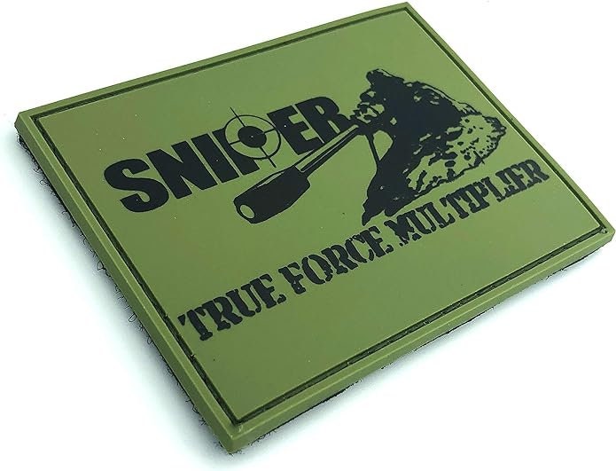 Sniper True Force Multiplier Tactical PVC Airsoft Paintball Cosplay Patch