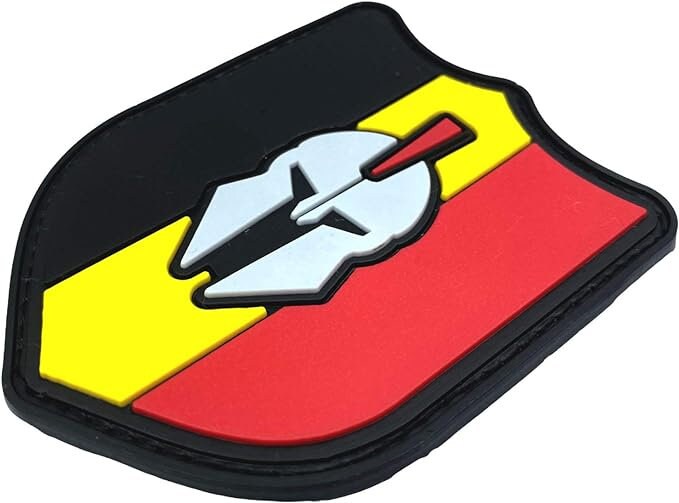 Belgium Belgian Belgique Centurion Tricolour Flag Airsoft PVC Morale Cosplay Team Patch