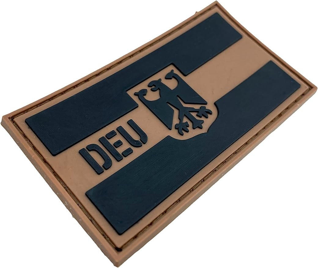 German Germany DEU Coat of Arms Flag Tactical Airsoft Paintball PVC Morale Patch