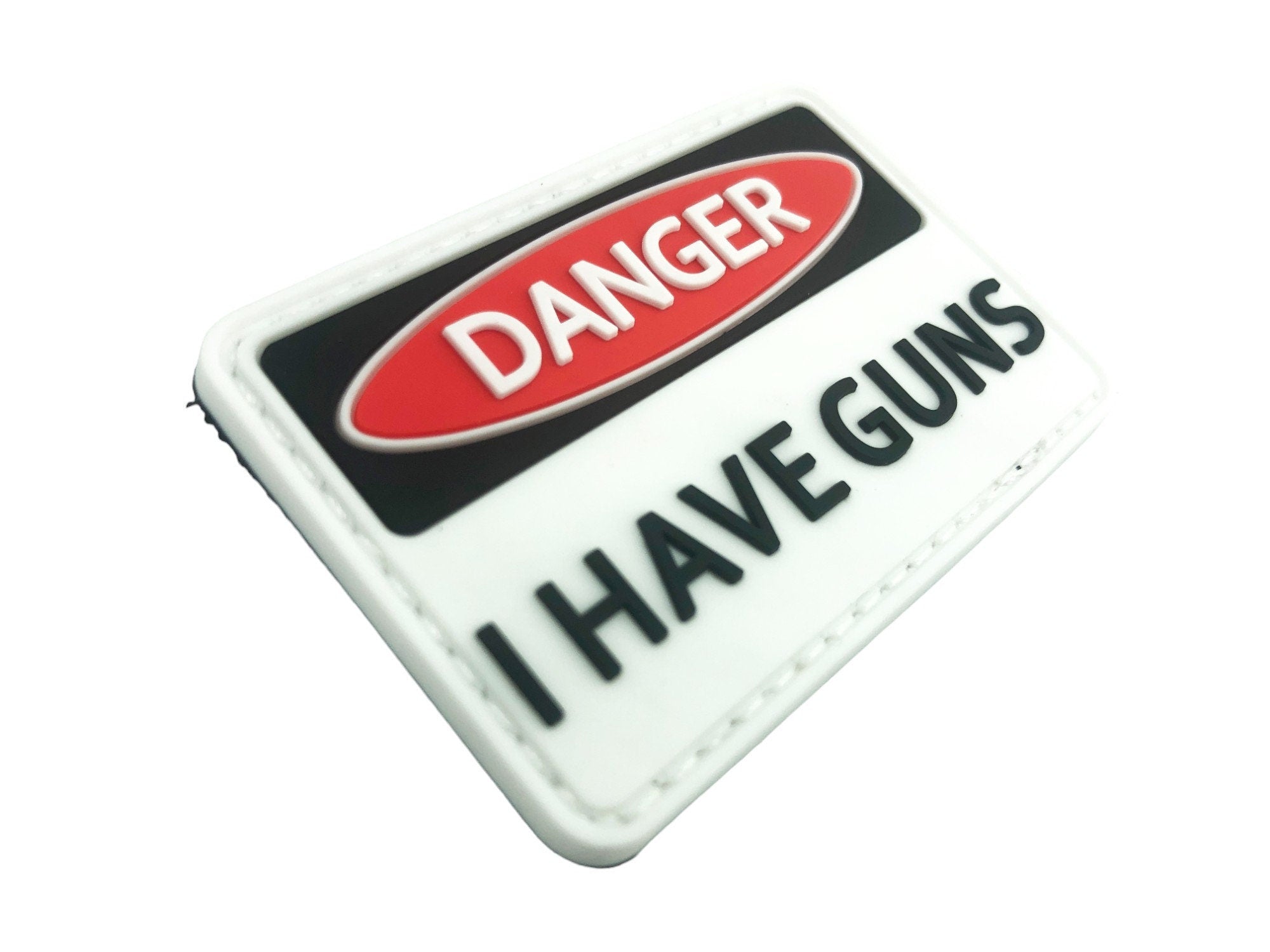Danger I Have Guns Paintball Airsoft PVC Morale Patch