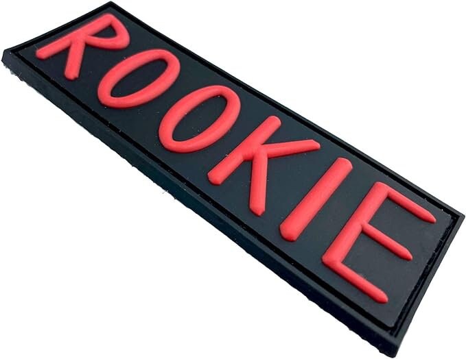 Rookie Airsoft Paintball PVC Morale Patch