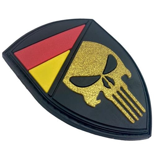 Deutschland German Germany Skull Flag Airsoft PVC Morale Cosplay Team Patch