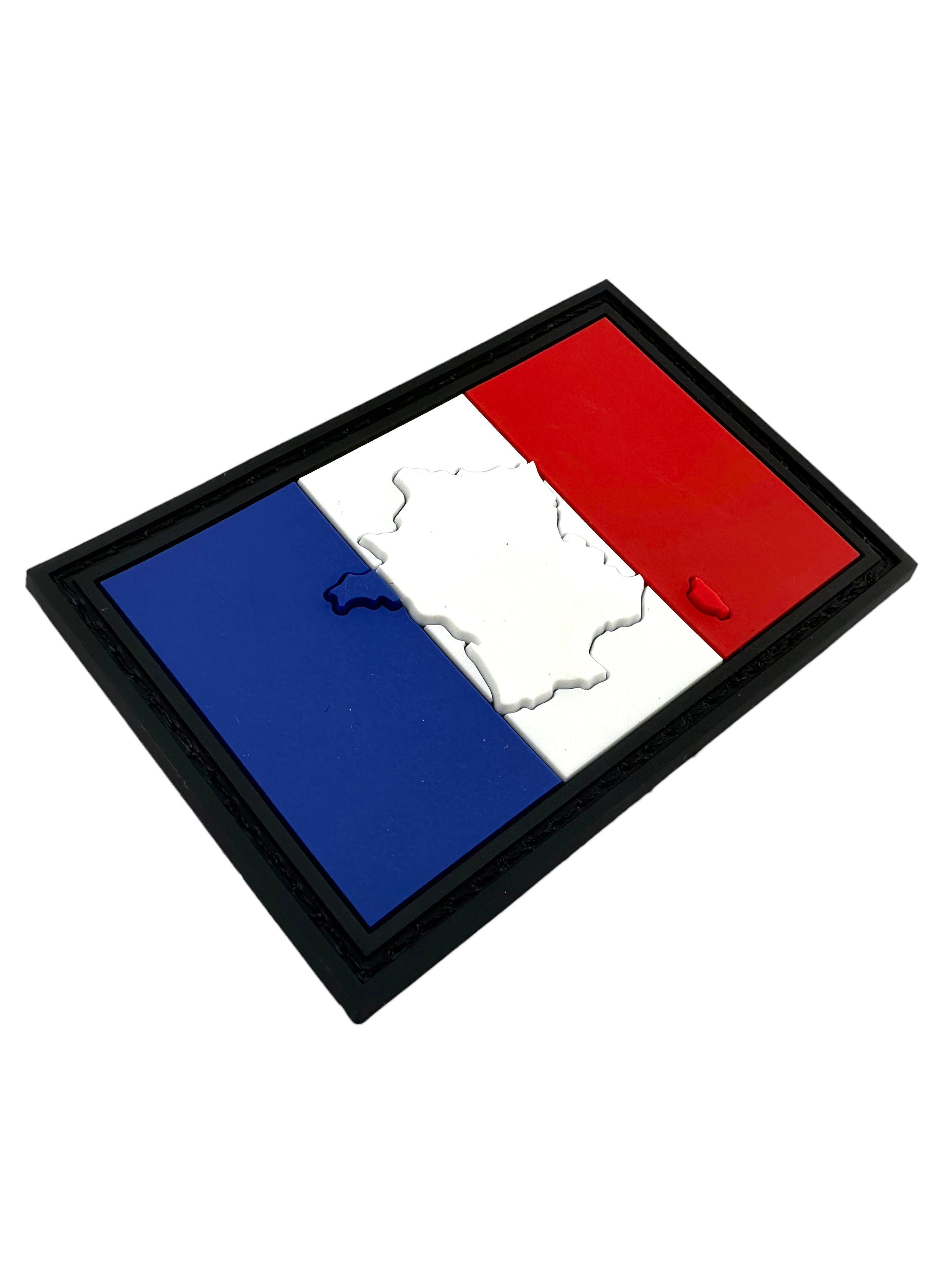 Embossed France French Francais Country Flag Airsoft PVC Morale Cosplay Team Patch