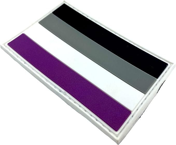 Asexual Gay Pride LGBTQ Flag PVC Airsoft Paintball Patch
