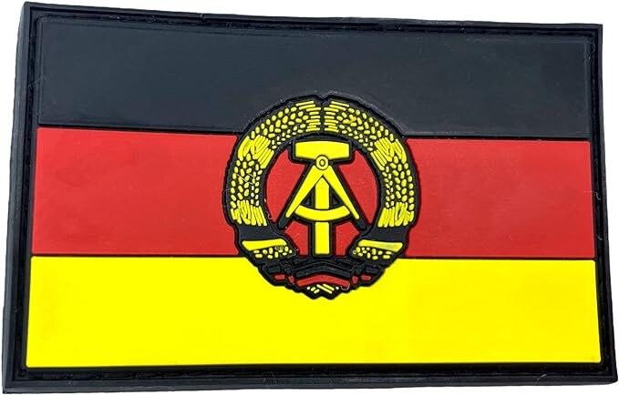East Germany DDR Flag Airsoft Paintball PVC Morale Patch