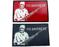 Fix Bayonets Airsoft Paintball PVC Morale Team Patch