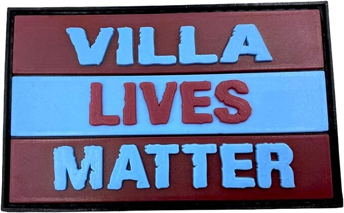 Villa Lives Matter Aston Villa FC Football Fan PVC Airsoft Paintball Morale Fan Patch