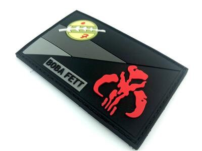 Germany Deutschland Flag Bounty Hunter Boba Fett Bantha Skull Cosplay Airsoft PVC Fan Morale Patch