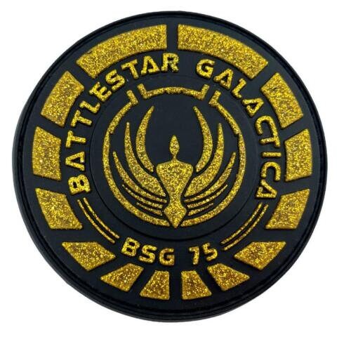 Battlestar BSG 75 Officer Sci Fi PVC Airsoft Paintball Cosplay Morale Fan Patch