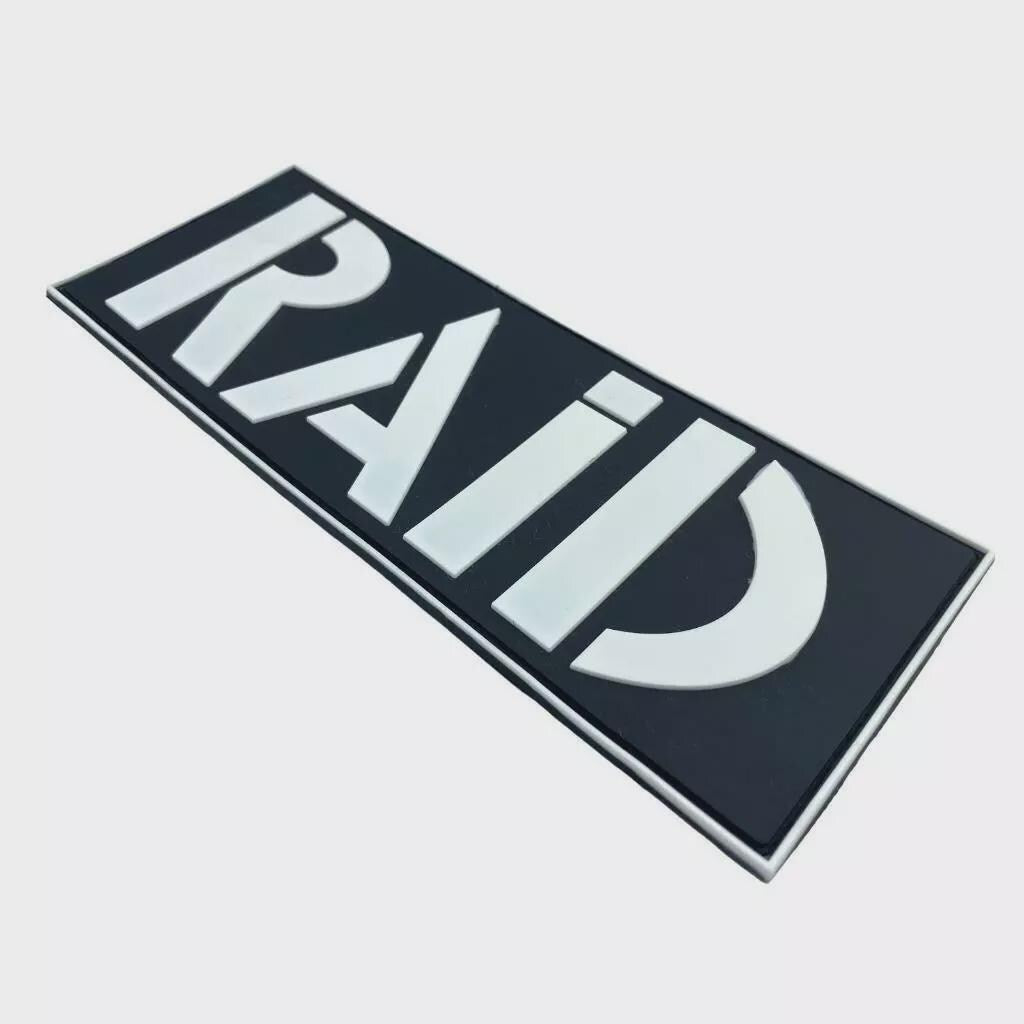 Raid French Police Large Back Molle 8' x 3' Airsoft Paintball PVC Cosplay Patch