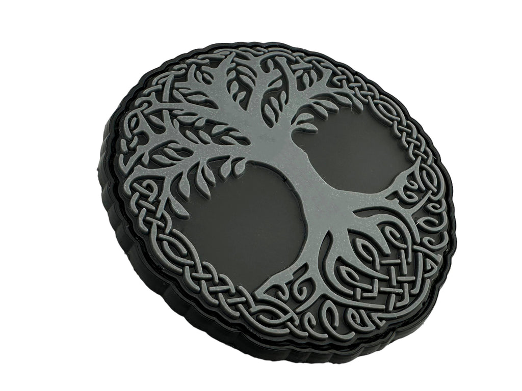 Tree of Life Viking Grey Norse Cosplay PVC Airsoft Paintball Morale Patch