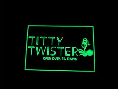 Titty Twister Open from Dusk Til Dawn Glow in the Dark Neon Airsoft PVC Morale Cosplay Patch