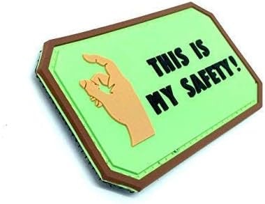 This is My Safety Paintball Airsoft Paintball PVC Morale Fan Patch