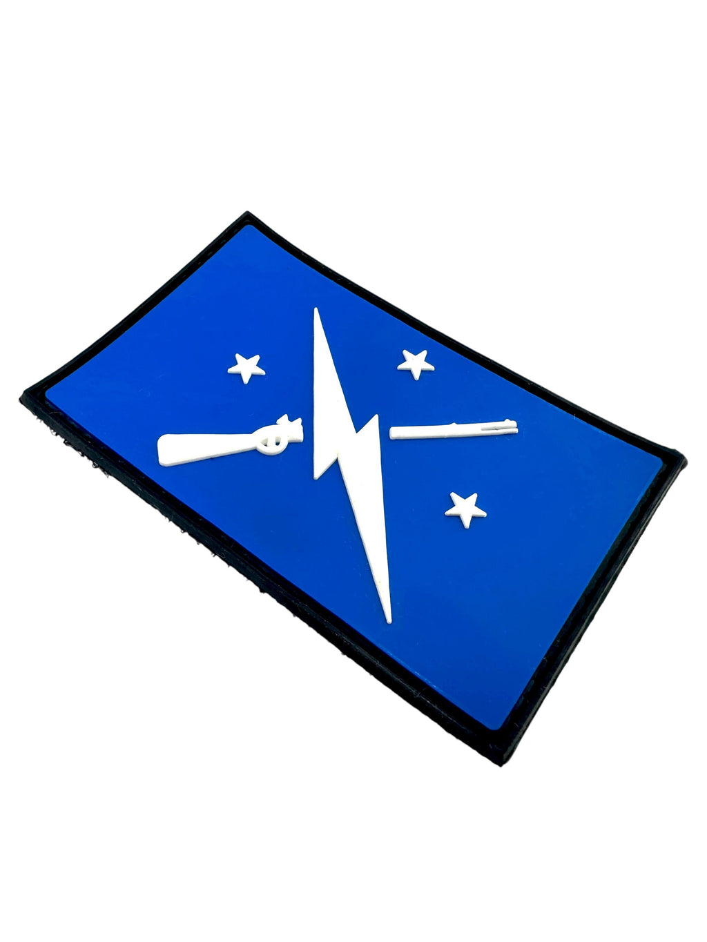 Commonwealth Minute Men Glow in The Dark Lightning Bolt Flag Airsoft Paintball PVC Morale Fan Patch