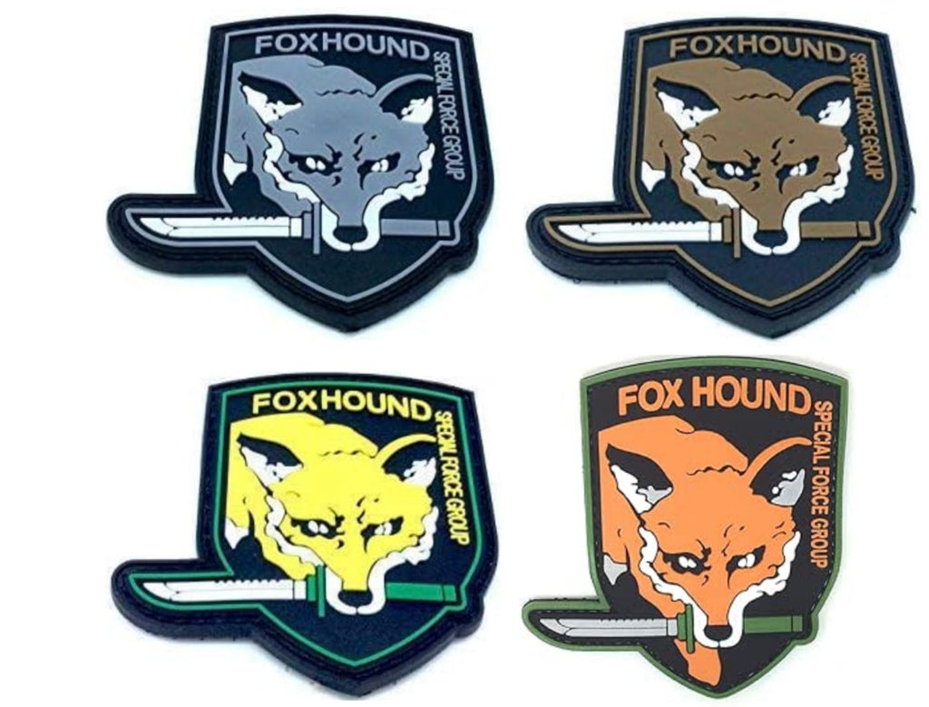 Foxhound Special Forces Group MGS Tactical PVC Airsoft Paintball Cosplay Patch