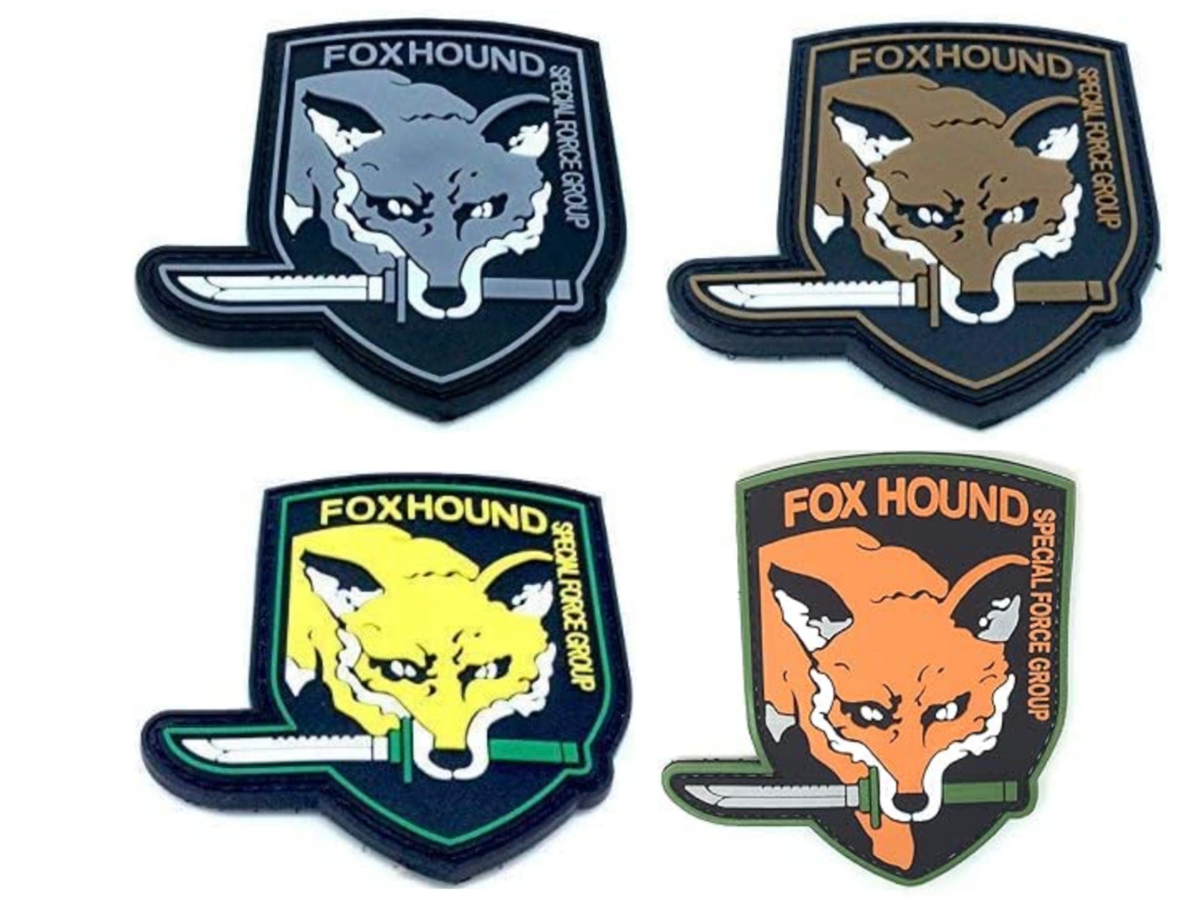 Foxhound Special Forces Group MGS Tactical PVC Airsoft Paintball Cosplay Patch