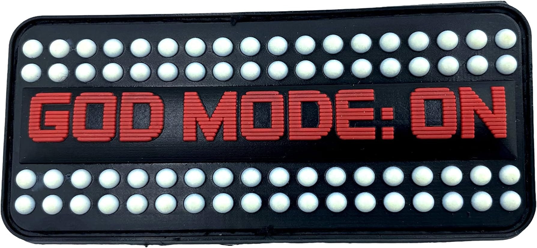 God Mode ON Glow in the Dark Tactical Airsoft Paintball PVC Morale Patch