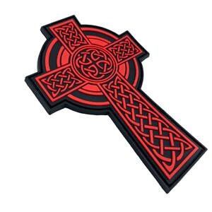 Celtic Cross Rune Airsoft Paintball PVC Morale Cosplay Patch