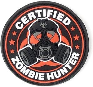 Certified Zombie Hunter PVC Tactical Airsoft Paintball Morale Patch
