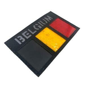 Belgium Belge Belgique Reflective Camouflage Flag Tactical Laser Cut Airsoft Paintball Field Patch