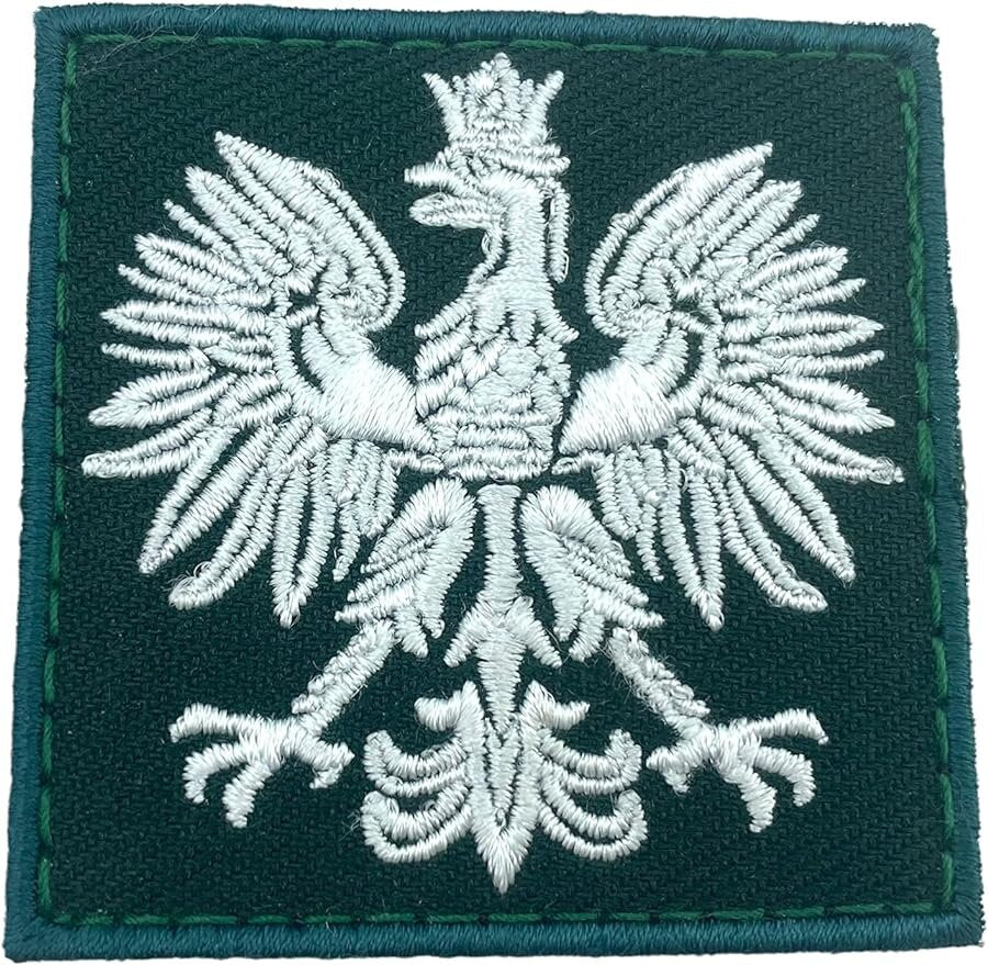 Poland Polish Polska Subdued Eagle Crest Flag Embroidered Airsoft Paintball Cosplay Patch