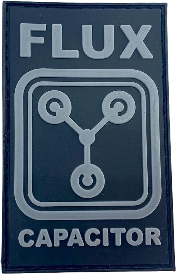 Flux Capacitor Back to the Future Tactical Airsoft Paintball PVC Morale Cosplay Fan Patch
