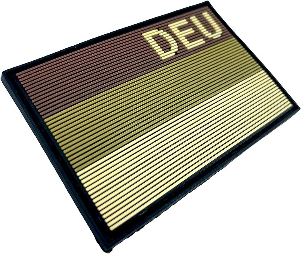 Deutschland German Germany DEU Subdued Flag Tactical Airsoft Paintball PVC Morale Patch