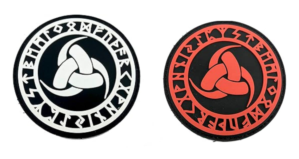 The Triple Horn of Odin The Horn Triskelion Norse Rune Viking PVC Airsoft Paintball Morale Patch